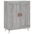 Aparador alto madera contrachapada gris sonoma 69,5x34x180