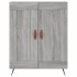 Aparador alto madera contrachapada gris sonoma 69,5x34x180