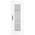 Aparador alto madera contrachapada blanco brillo 34,5x34x180