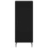 Aparador de madera contrachapada negro 34,5x34x180