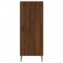 Aparador alto madera contrachapada roble marrón 34,5x34x180
