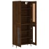 Aparador alto madera contrachapada marrón roble 69,5x34x180