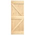 Puerta corredera con herrajes madera maciza de pino 70x210