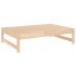 Juego de muebles de jardín 2 piezas madera maciza de