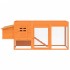 Gallinero madera maciza de pino marrón 204x50x84