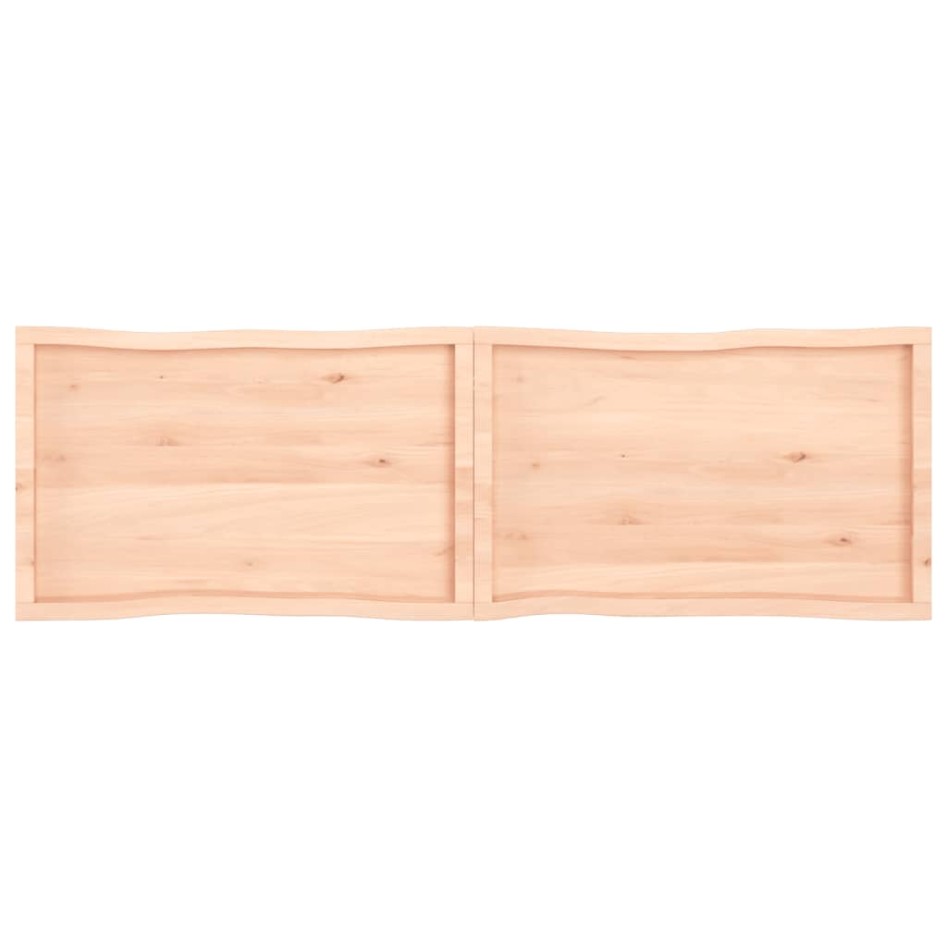 Tablero de mesa madera maciza borde natural 200x60x(2-6)