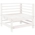 Juego de muebles de jardín 6 piezas madera maciza pino