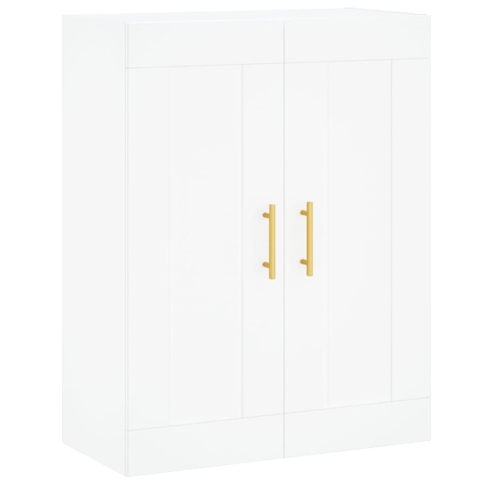 Aparador alto madera contrachapada blanco 69,5x34x180