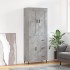 Aparador alto madera contrachapada gris hormigón 69,5x34x180