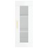 Aparador alto madera contrachapada blanco brillo 34,5x34x180