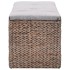 Banco con 2 cestas hierba marina 71x40x42 cm