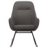Silla mecedora de tela gris
