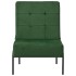 Silla de relajación de terciopelo verde oscuro 65x79x87