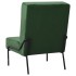 Silla de relajación de terciopelo verde oscuro 65x79x87