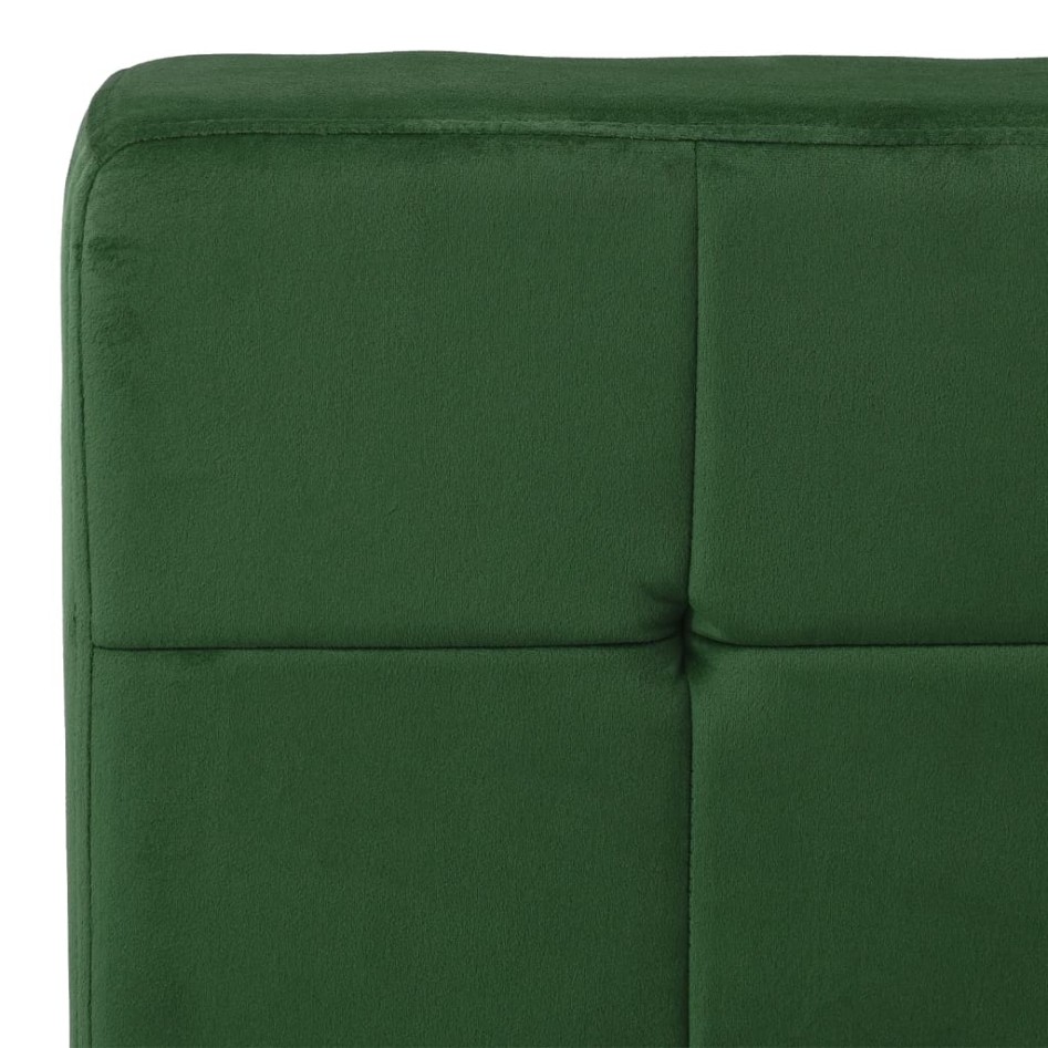 Silla de relajación de terciopelo verde oscuro 65x79x87