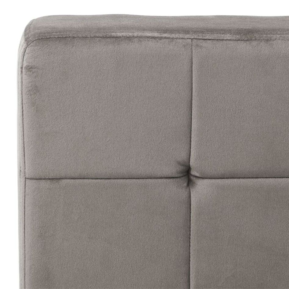 Silla de relajación de terciopelo gris claro 65x79x87