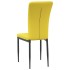 Sillas de comedor 4 uds terciopelo amarillo