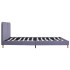 Estructura de cama de tela gris claro 180x200
