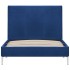 Estructura de cama de tela azul 90x200