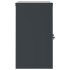 Armario archivador de acero gris antracita y blanco 90x40x70