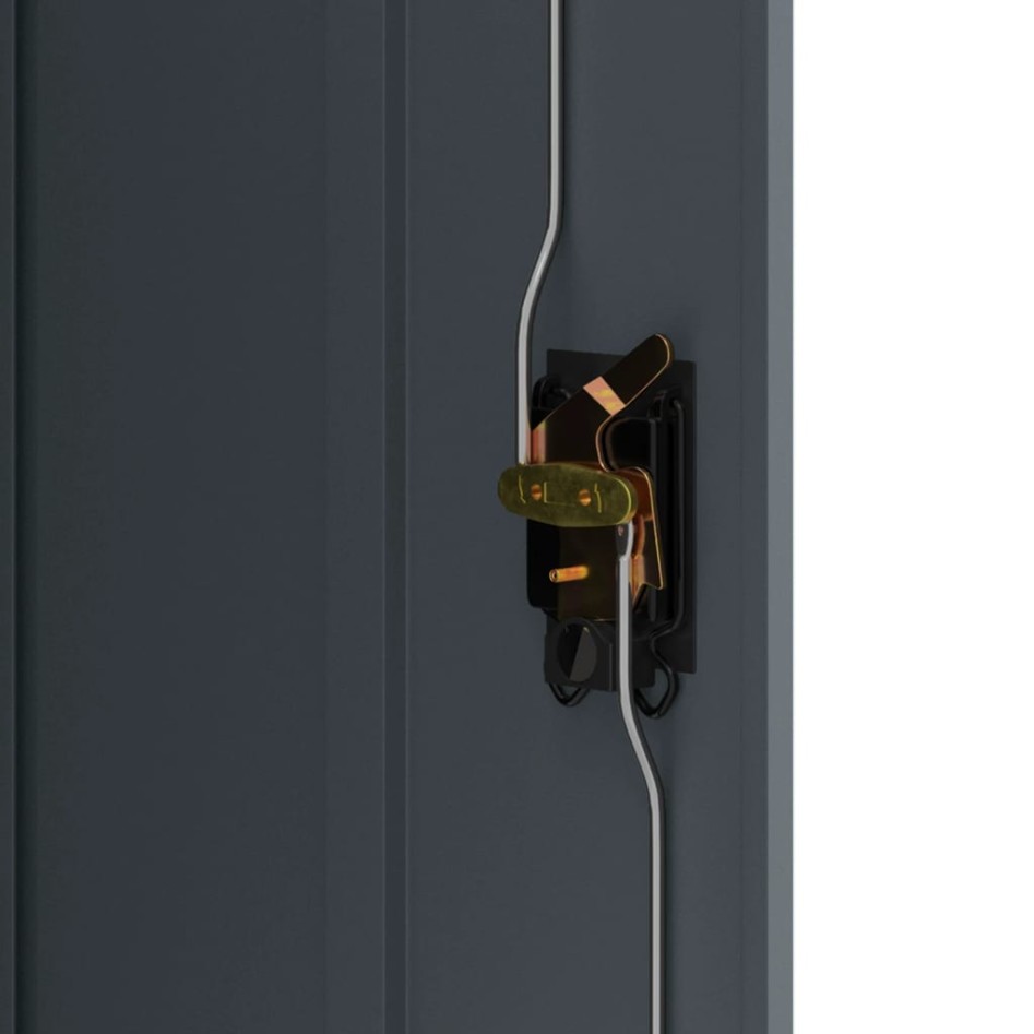 Armario archivador de acero gris antracita 90x40x140