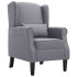 Sillón de tela gris