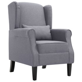 Sillón de tela gris
