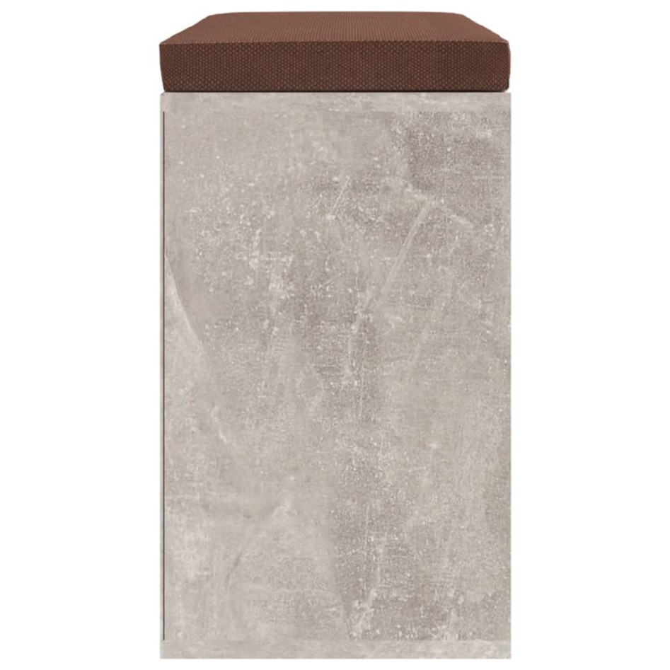 Banco zapatero madera contrachapada gris hormigón 103x30x48