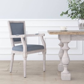 Silla de comedor terciopelo gris
