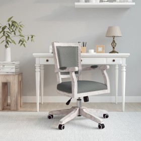 Silla de oficina giratoria tela gris