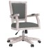 Silla de oficina giratoria tela gris