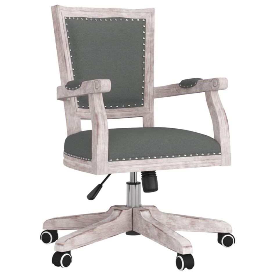 Silla de oficina giratoria tela gris
