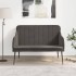 Banco de terciopelo gris oscuro 110x76x80