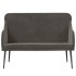 Banco de terciopelo gris oscuro 110x76x80