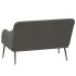 Banco de terciopelo gris oscuro 110x76x80