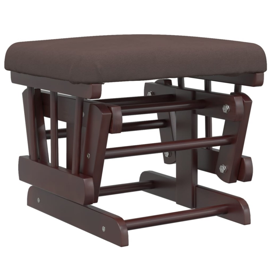 Sillón de lactancia con taburete tela