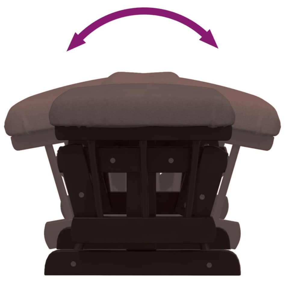 Sillón de lactancia con taburete tela