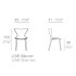 Silla apilable, modelo Love mini