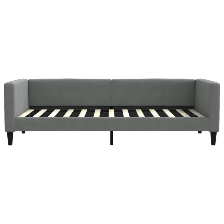 Sofá cama tela gris oscuro 90x200