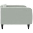 Sofá cama terciopelo gris claro 100x200