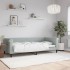 Sofá cama terciopelo gris claro 90x200