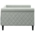 Sofá cama terciopelo gris claro 90x200