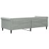 Sofá cama terciopelo gris claro 90x200