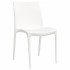 Sillas de jardín 2 uds polipropileno blanco 50x46x80