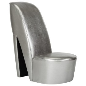 Sillón con forma de zapato de tacón cuero sintético