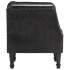 Sillón con diseño de cubo cuero de cabra auténtico