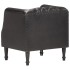 Sillón con diseño de cubo cuero de cabra auténtico