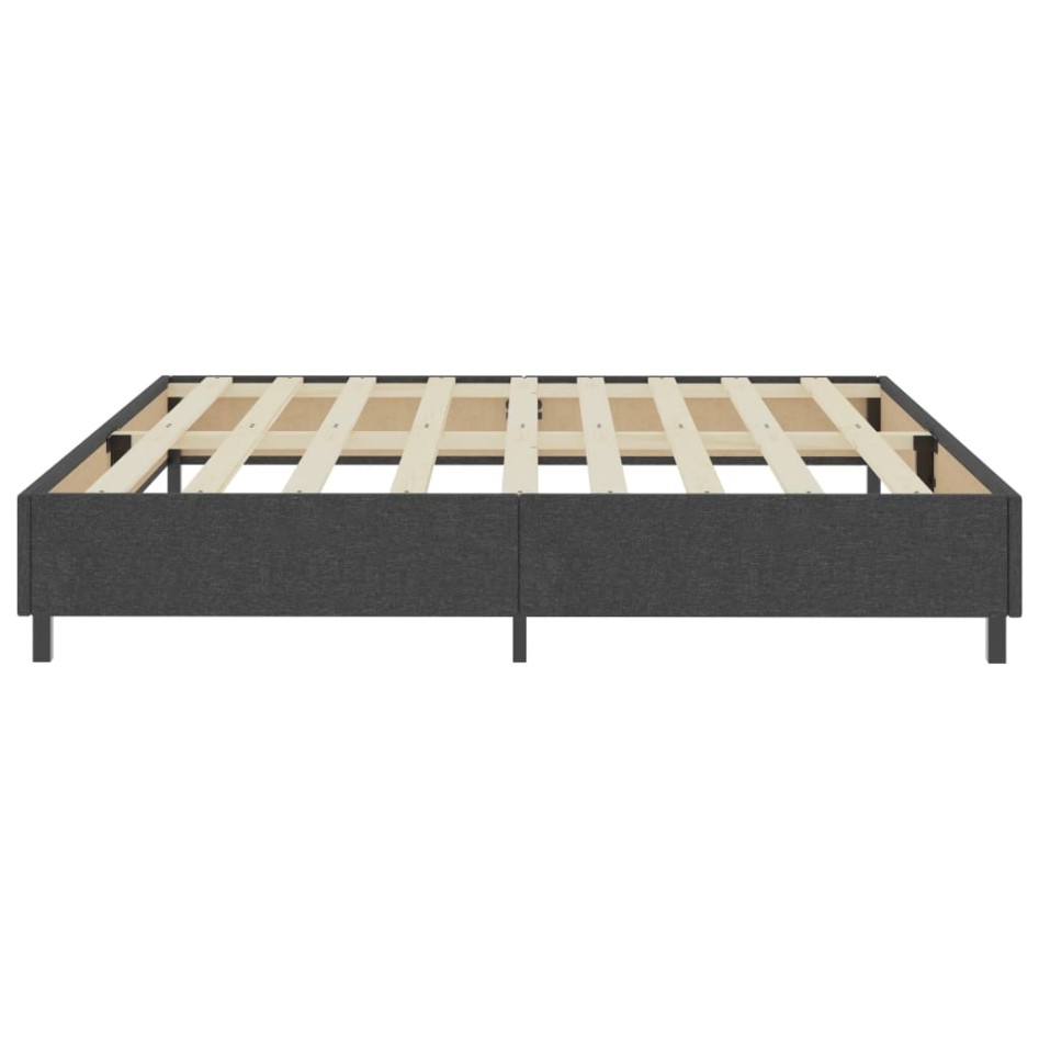Estructura de cama Box Spring tela gris 200x200