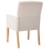 Silla de comedor con reposabrazos de tela