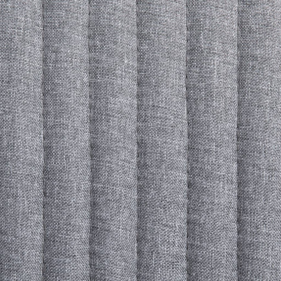 Sillas de comedor giratorias 2 unidades tela gris